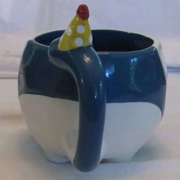 Tag Dinosaur Blue and White "Party Animal" Ceramic Mug 12 oz. - Picture 6 of 10